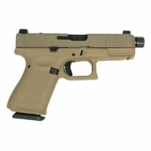 Glock V-Series Model 19 FDE Cerakote 9mm, 4.6-inch threaded barrel