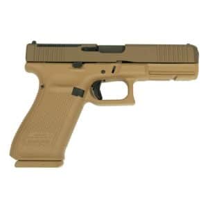 Glock G20 V MOS 10mm FDE Cerakote 4.61-inch ported barrel with three 15rd magazines