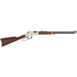 Henry Golden Boy lever-action rifle Brasslite receiver walnut stock blued octagon barrel