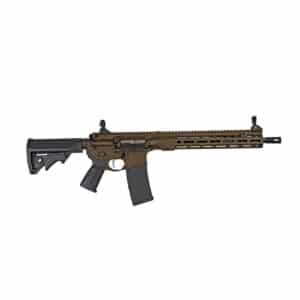 LWRC ICMKII SBR 5.56mm 14in Patriot Brown rifle side view