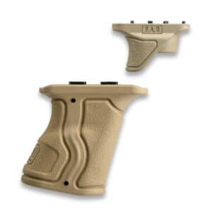 FAB Defense Gradus-M Combo angled rifle grip and thumb stop, tan, M-LOK compatible