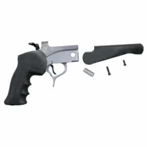 Thompson Center Encore ProHunter stainless pistol frame with black FlexTech grip