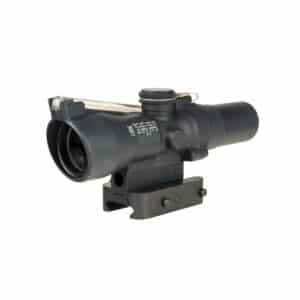 Trijicon Compact ACOG 1.5x24 amber illuminated triangle reticle rifle scope with mount