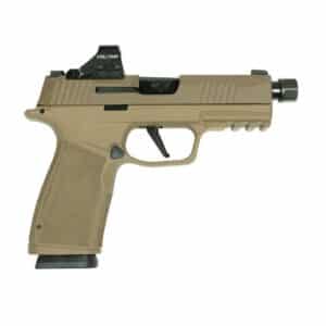 Sig Sauer P365 XMacro 9mm two-tone tan XSeries slide with optic