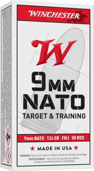WINCHESTER 9MM 124GR FMJ 50RD BX 500RD CASE