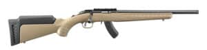 Ruger American Rimfire rifle with 16-inch threaded barrel and synthetic stock, MFG# 8371