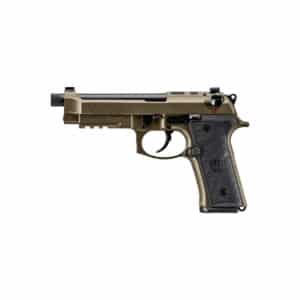 Beretta M9A4 9mm bronze semi-automatic pistol, side view
