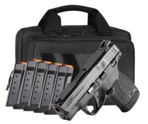 SMITH & WESSON M&P 9 SHIELD PLUS 9MM 3.1IN BARREL 13RD OR TS CARRY ON BUNDLE WITH SAVIOR SPECIALIST BAG AND 6 TOTAL MAGS 14724