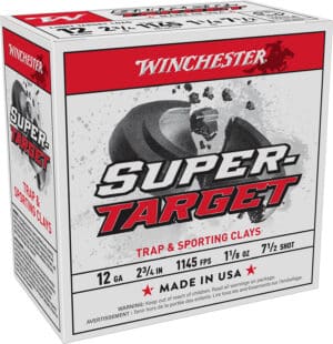 Winchester Ammo TRGT127 Super-Target Light Target 12Gauge 2.75" 1 1/8oz 7.5Shot 25 Per Box/10 Case