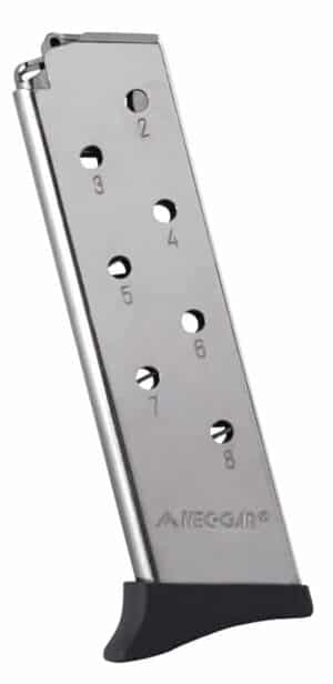 Mec-Gar MGBT3808N Bersa 8rd Detachable w/Finger Rest 380 ACP, Fits Bersa Thunder Nickel Carbon Steel