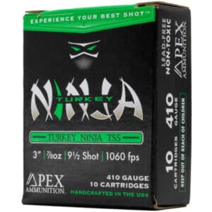 Apex Turkey TSS Ninja Shotgun Ammo 410 ga. 3 in. 7/8oz #9.5 shot 10 rd