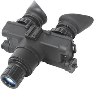 ATN NVGONVG72W NVG7-2W  Night Vision Goggles Matte Black 1x26mm Generation 2+ White Phosphor, 50-57 Ip/mm Resolution