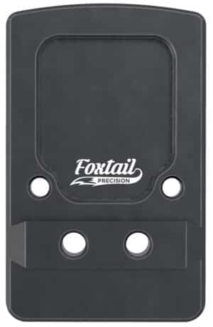 Foxtail Precision 100013 Rear Sight Dovetail Optic Adapter Plate for non MOS Glock  Black Anodized Glock Non MOS