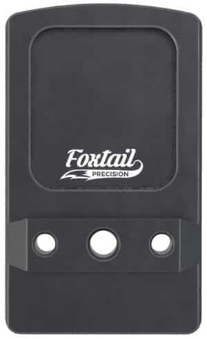 Foxtail Precision 100014 Rear Sight Dovetail Optic Adapter Plate for non MOS Glock  Black Anodized Glock Non MOS