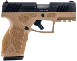 Taurus GX2 9mm pistol tan frame black slide with two 10-round magazines