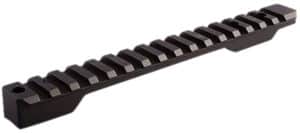 Talley PL0258763 Picatinny Rail  Black Hardcoat Anodized Aluminum Fierce Edge/Fury Long Action 0 MOA