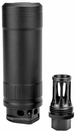 Kgm Suppressors RS-R556A1-QD-BLK R556A1  6mm/5.56 NATO Black Nickel Alloy/Stainless Steel 1/2"x28