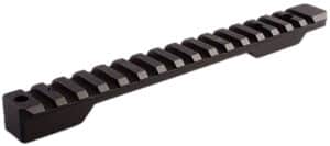 Talley PSM258160   Black Anodized Aluminum Picatinny Rail Mount Short Action 20 MOA