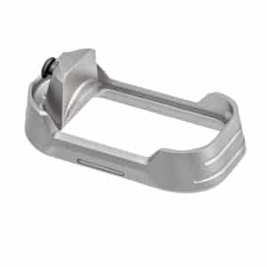 Tyrant CNC TDG17MWG3GREYBLACKSCRE  Magwell Fits Glock 17 Gen 3 Grey Aluminum