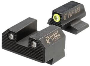 Night Fision CNK029187250YGZG Mete SF Stealth Yellow Tritium Rear Black Frame Fits Canik