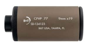 B&T DT Jet Mini 9mm wipe suppressor Coyote Tan 13.5x1 LH