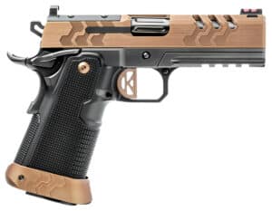 Kimber 2K11 Pro 9mm 4.25in Coyote PVD pistol angled view