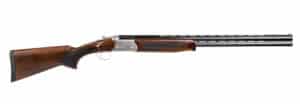 Balikli Blue Label 12 ga 28 in over-under shotgun with engraved receiver and walnut stock