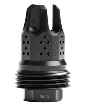 JK ARMAMENT War Eagle compensator/flash hider black nitride 17-4 stainless 1/2x28 for 9mm