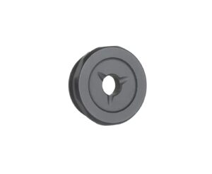 JK Armament Pro Flash Reducer JK155PROEC22 end cap, hard anodized black, 22Cal