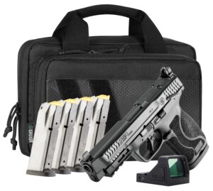 Smith & Wesson M&P M2.0 10mm 4.6-inch pistol with Viridian RFX11 optic and magazines