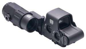 EOTech HHS IX EXPS3-DCR holographic sight with G45 5X magnifier in black