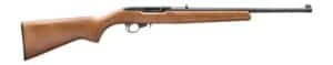 Ruger 10/22 .22 LR rifle 18.5 inch barrel satin black alloy steel with birch wood stock