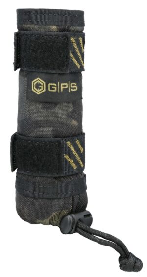 GPS T800 5-inch .22LR tactical suppressor cover in black camo with high-temp liner
