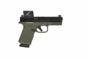 Ruger RXM 9mm pistol in black and OD green, 4-inch barrel, 15+1 capacity