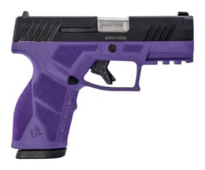 Taurus GX2 9mm compact pistol dark purple frame black slide two 10-round magazines