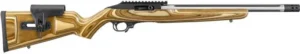Ruger 10/22 Competition .22 LR rifle 16.12 in fluted stainless barrel brown laminate stock
