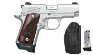 Kimber Micro 9 RTC Bundle 9mm 3.15in Stainless with Rosewood Grips and Holster