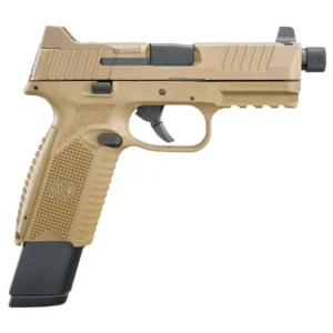 FN 509 Tactical 9mm FDE 4.5in threaded barrel with 17- and 24-round magazines
