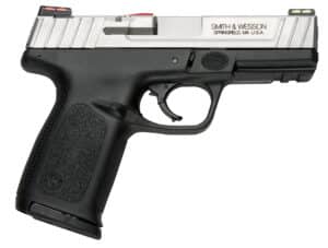 Smith & Wesson 11907 SD VE 9mm Luger Caliber with 4" Barrel, 10+1 Capacity, Matte Black Finish Picatinny Rail Frame, Serrated Stainless Steel Slide, Textured Polymer Grip & HiViz Sights