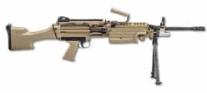 FN M249S 18.5in 5.56 NATO Flat Dark Earth semi-automatic rifle