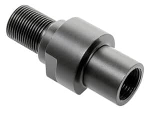CMMG 57DA53A Thread Adapter  223 Rem/5.56x45mm NATO FN PS90 Black Steel 1/2"-28 tpi Tactical