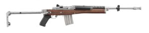 Ruger Mini-14 Tactical 5.56 NATO 18.5 inch stainless rifle with walnut folding stock