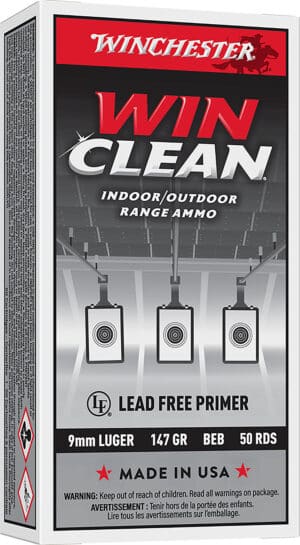 Winchester Ammo WC93 Super X  9mmLuger 147gr Winclean Brass Enclosed Base 50 Per Box/10 Case