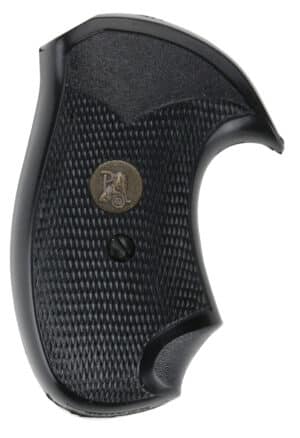 Pachmayr Compac 03252 black rubber checkered grip for Smith & Wesson J-Frame round butt