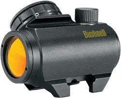 Bushnell TRS-25 1x25 3 MOA red dot sight, black, integral Weaver mount
