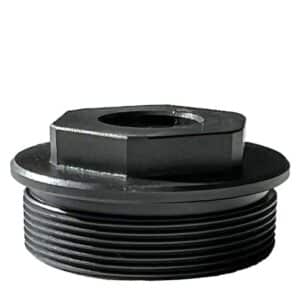 Banish Direct Thread Mount 1/2x28, titanium mount with black finish