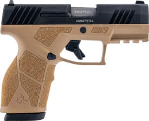 Taurus GX2 9mm tan frame black slide 3.38in pistol with two 13-round magazines