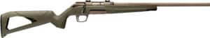 Winchester Xpert SR 22 LR 16.5in FDE threaded barrel OD green thumbhole stock
