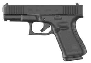 Glock G19 V 9mm pistol 4.02 inch barrel black with three 15-round magazines