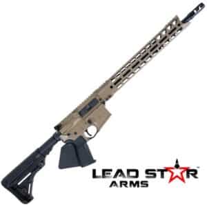 Lead Star Arms Grunt Rifle 5.56 16 inch barrel Flat Dark Earth with 15 inch handguard